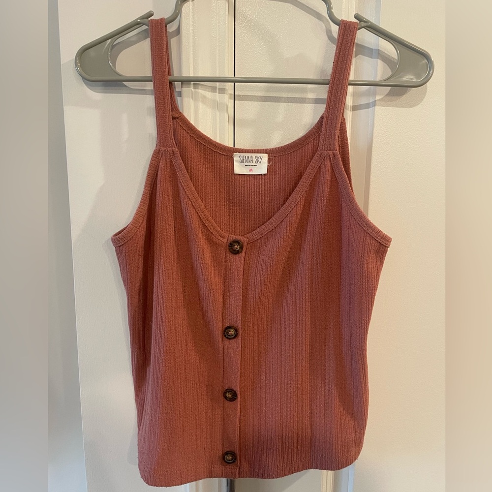 Rose Knit Tank Top